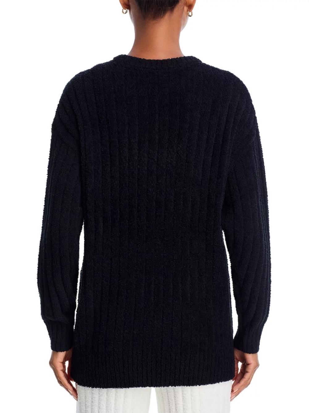 UGG® Riz Ribbed Sweatshirt Sweater Black Small - Picture 2 of 4
